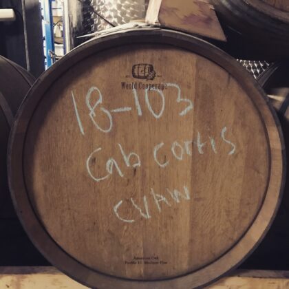 Cabernet Cortis wijn 2018 is binnenkort beschikbaar als een 2 jaar gelagerde wijn.